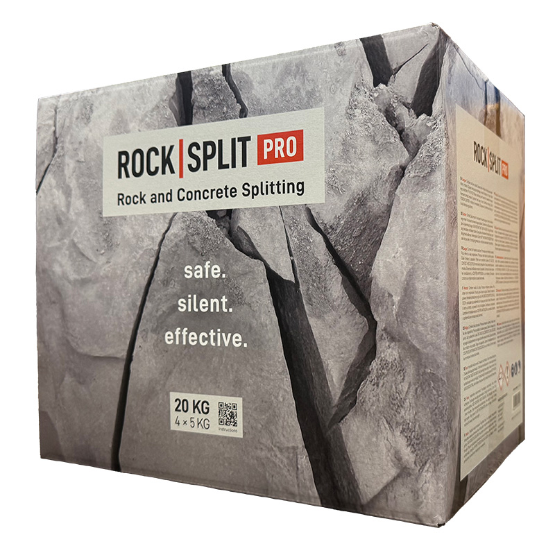 ROCKSPLIT PRO Box 20 kg – 4 × 5 kg – safe. silent. effective.