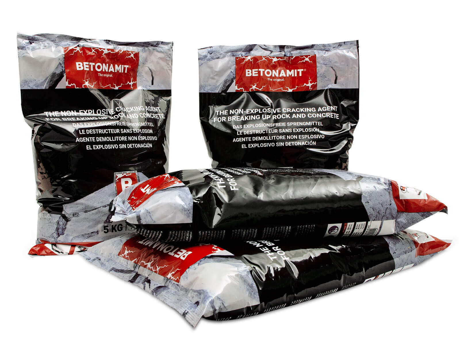 BETONAMIT Box content – Four 5 kg bags per box