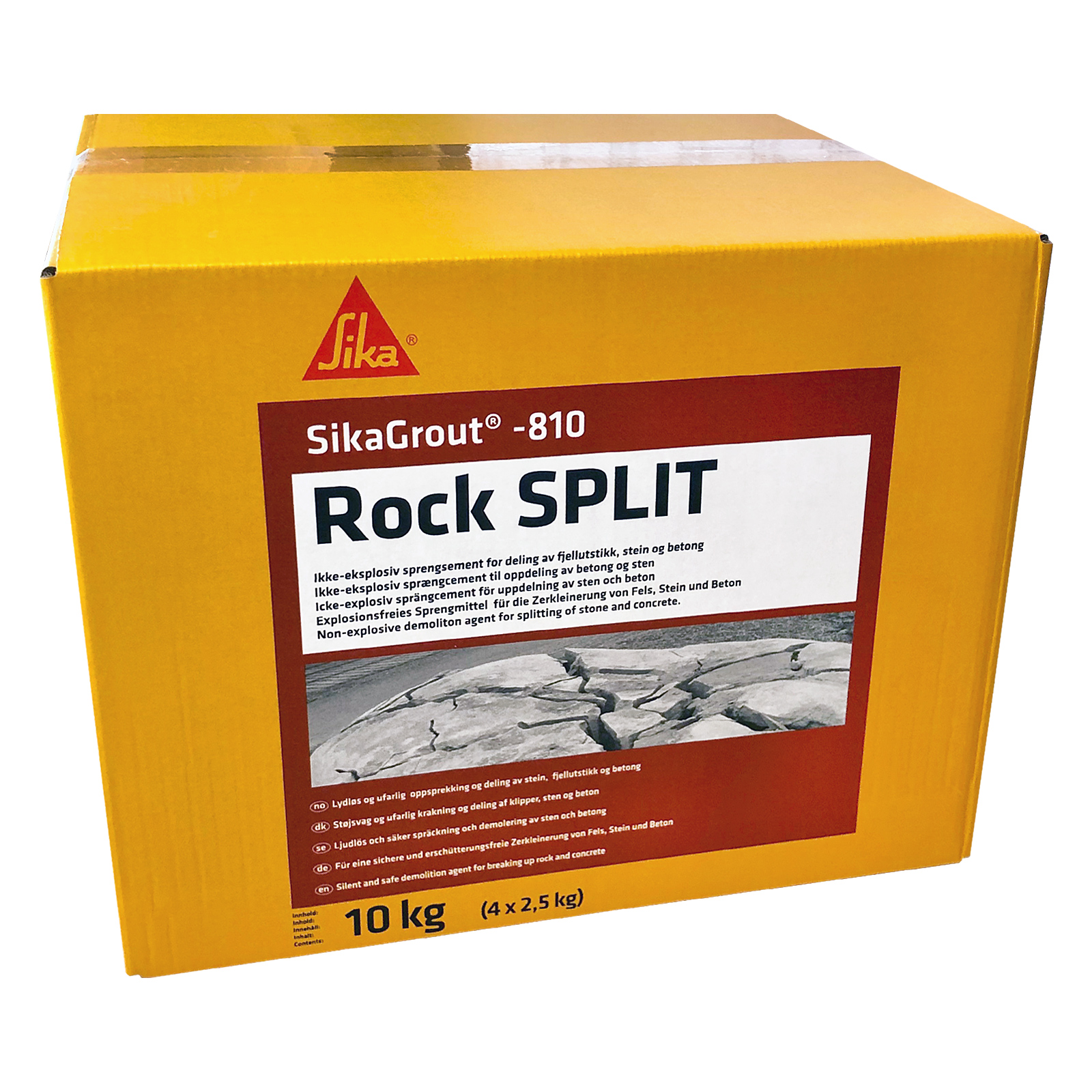 Rock SPLIT (Sika) – Box 10 kg (4 × 2.5)