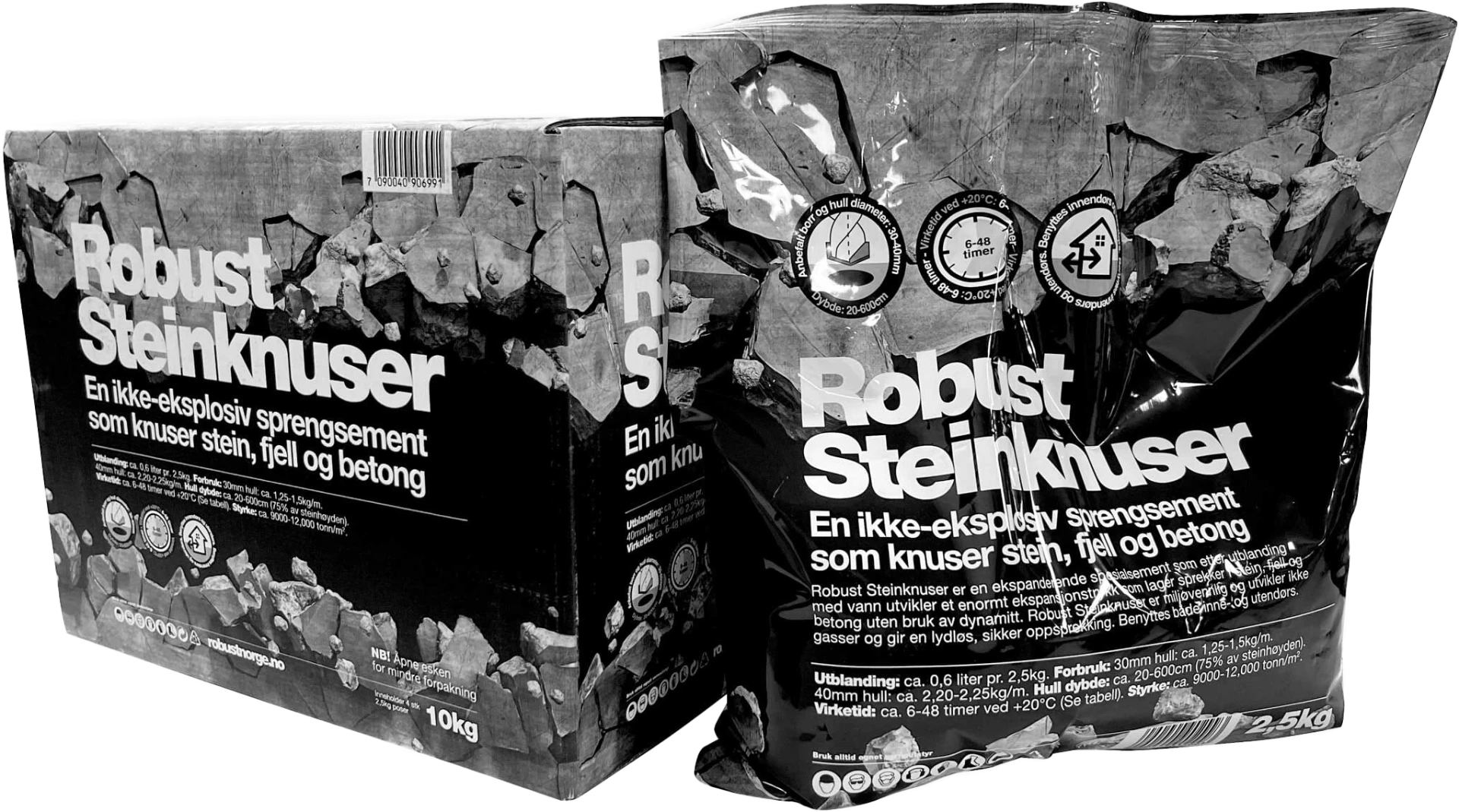 Robust Steinknuser, Norwegen – Box 10 kg & bag 2.5 kg