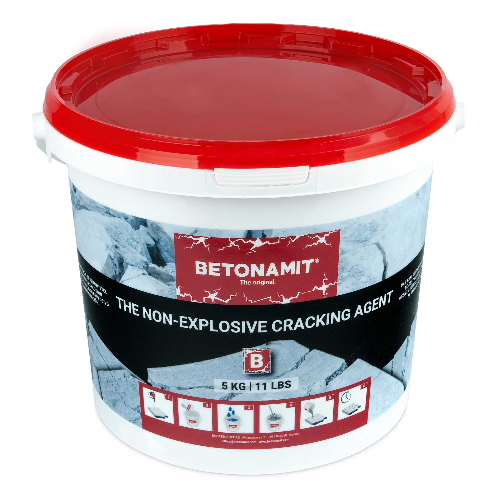 BETONAMIT Bucket 5 kg – Resealable | 11 lbs