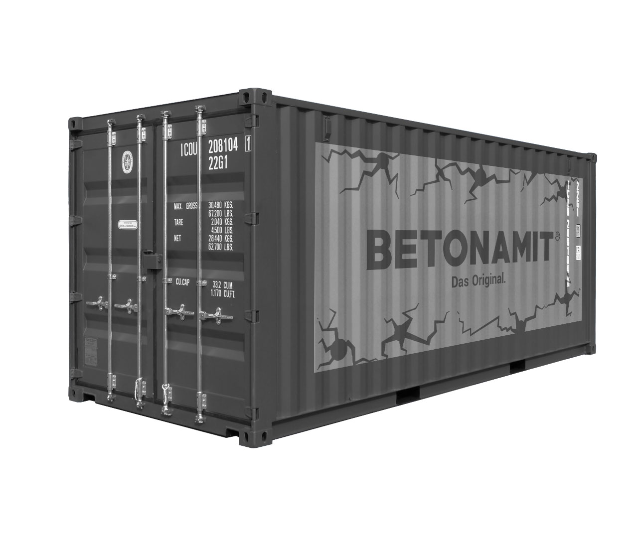 BETONAMIT 40′ FCL – 19.2 tonnes – Full container load, standard loading