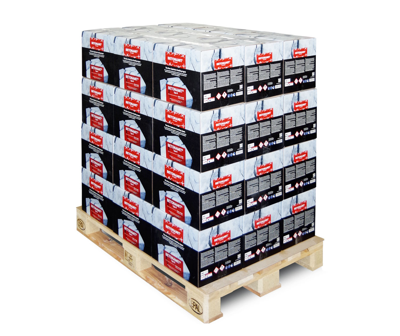 BETONAMIT Pallet 720 kg – 36 boxes of 20 kg | EPAL
